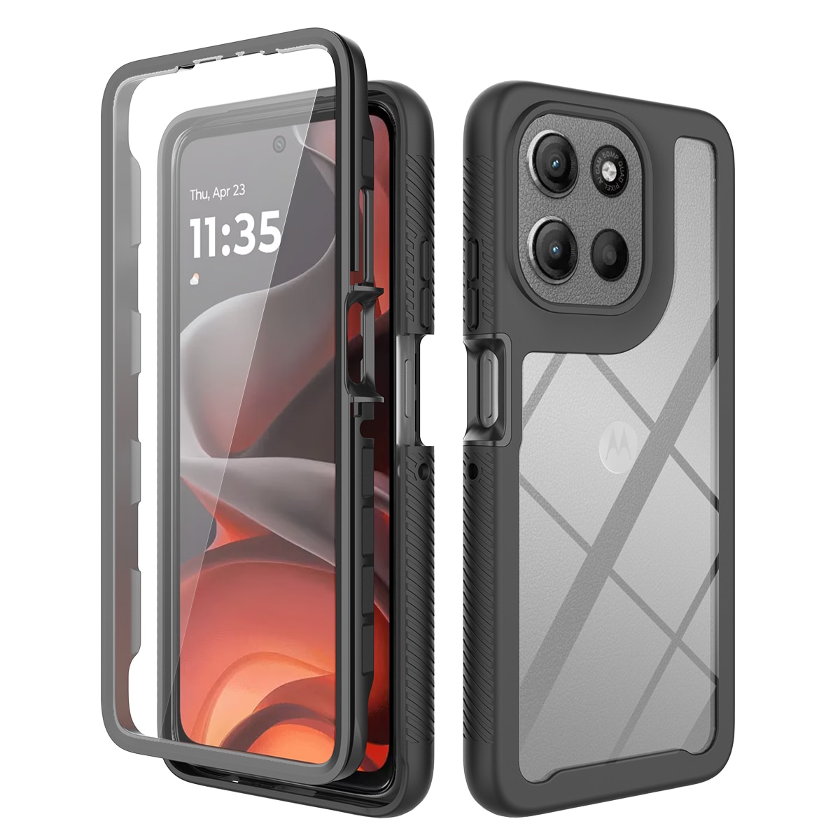 Motorola Moto G86 Full Protection Case Schwarz