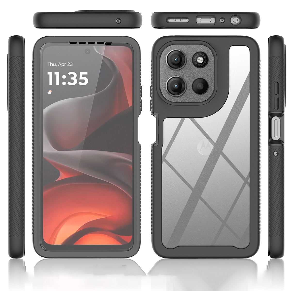 Motorola Moto G86 Full Protection Case Schwarz
