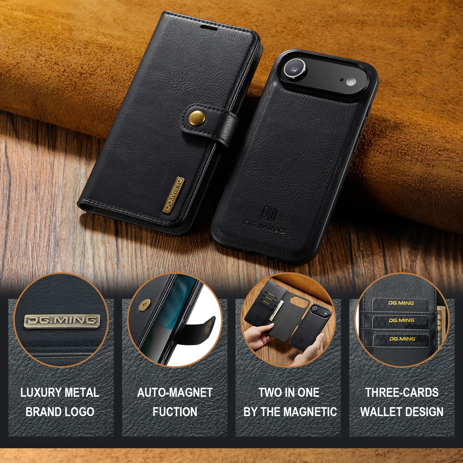 Handytasche Magnetische iPhone 17 Air Black