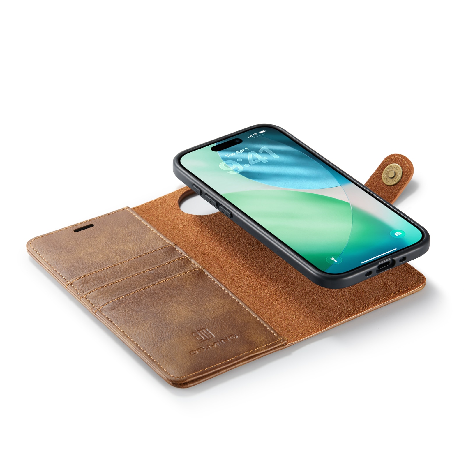 Handytasche Magnetische iPhone 17 Air Cognac