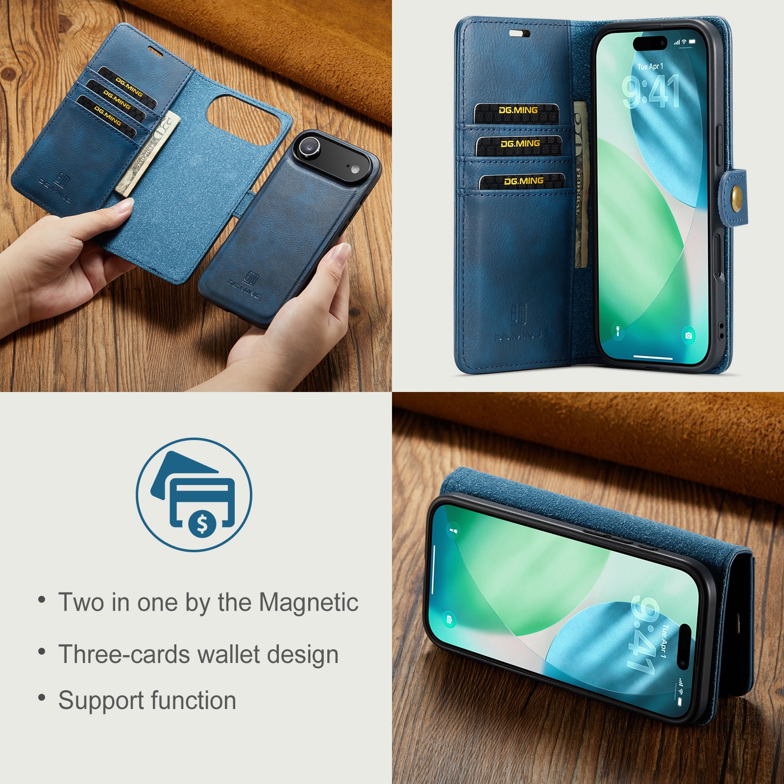 Handytasche Magnetische iPhone 17 Air Blue