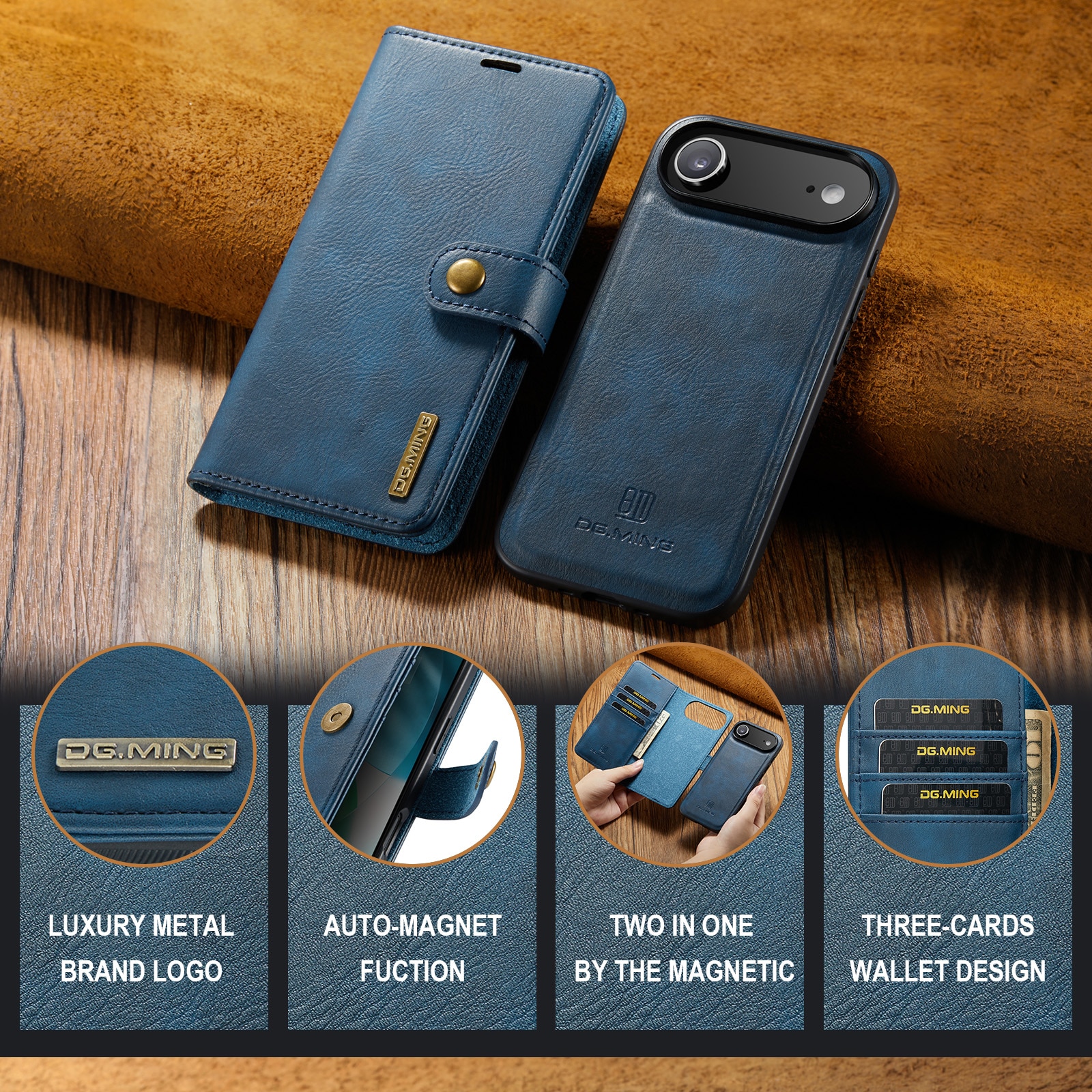 Handytasche Magnetische iPhone 17 Air Blue