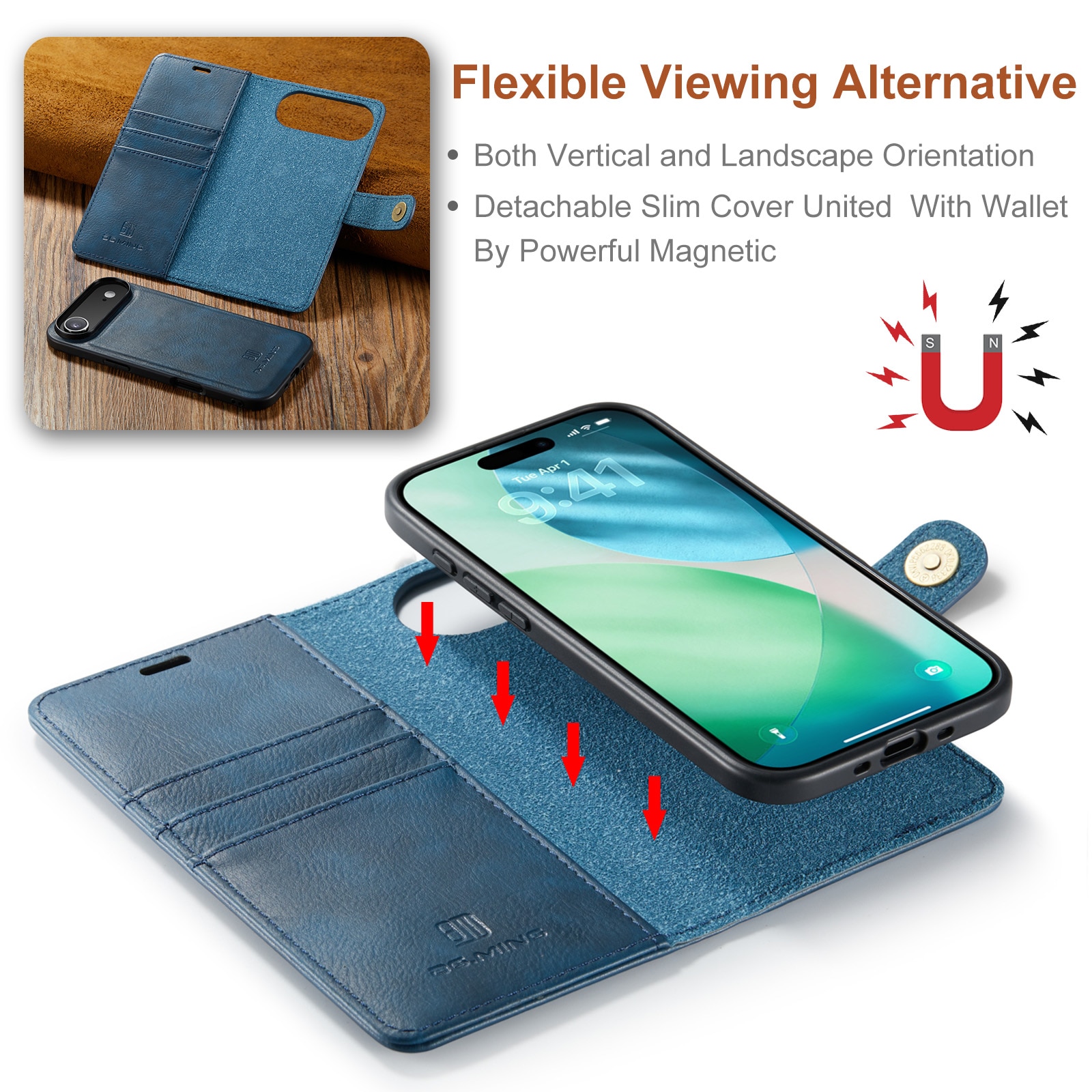 Handytasche Magnetische iPhone 17 Air Blue