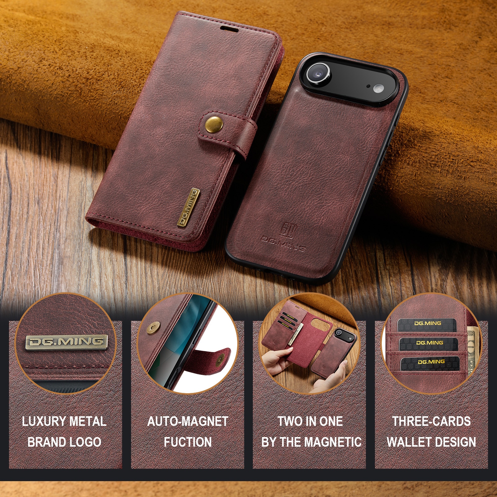 Handytasche Magnetische iPhone 17 Air Red