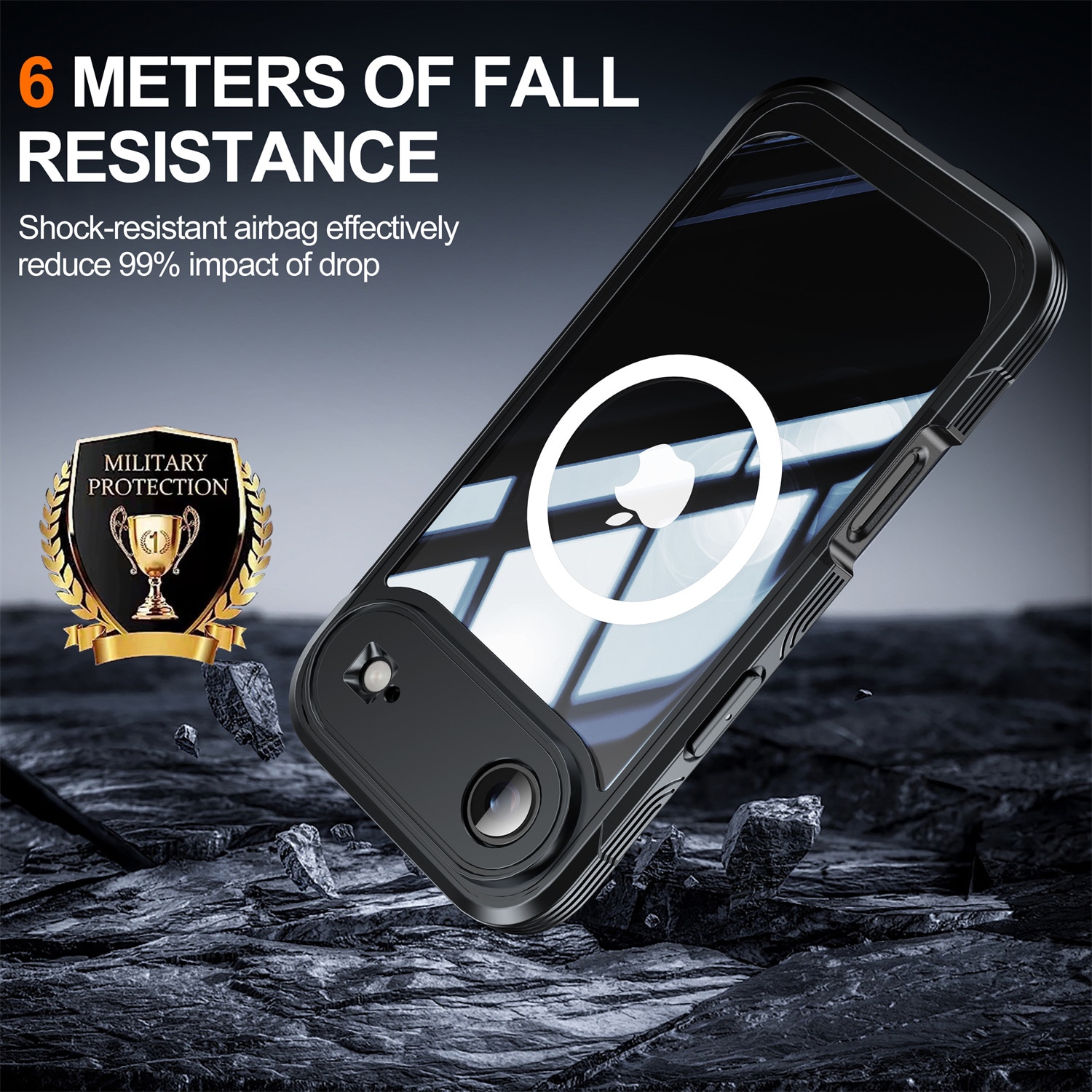 iPhone 17 Air Premium Full Protection Case Black