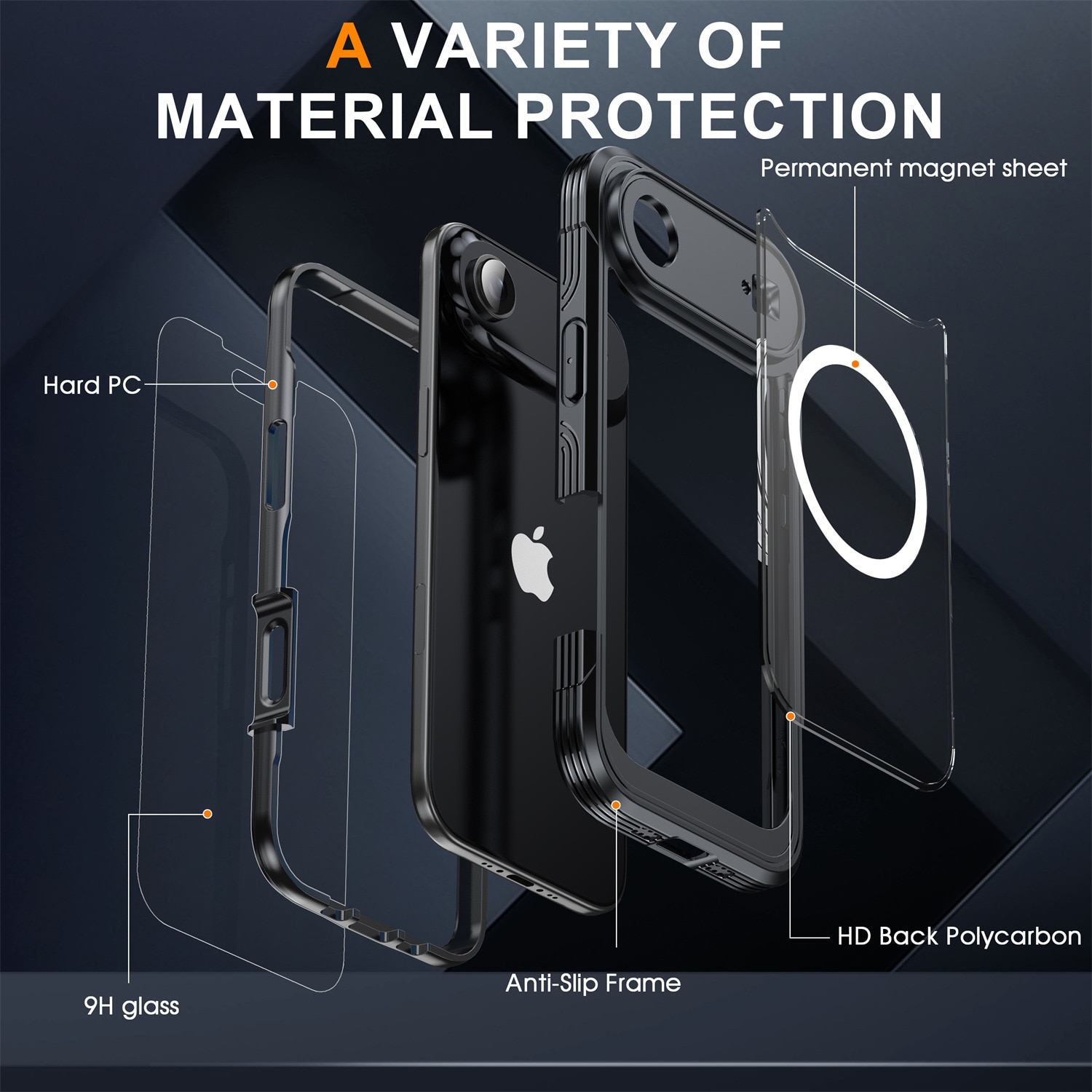 iPhone 17 Air Premium Full Protection Case Black