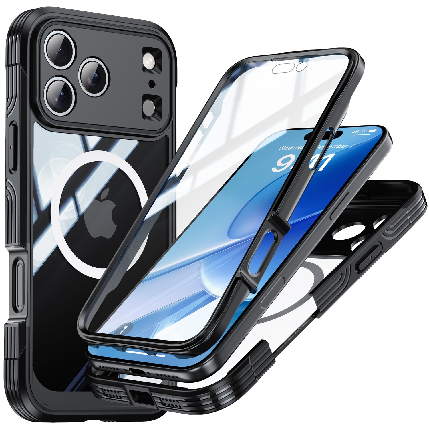 iPhone 17 Pro Premium Full Protection Case Black