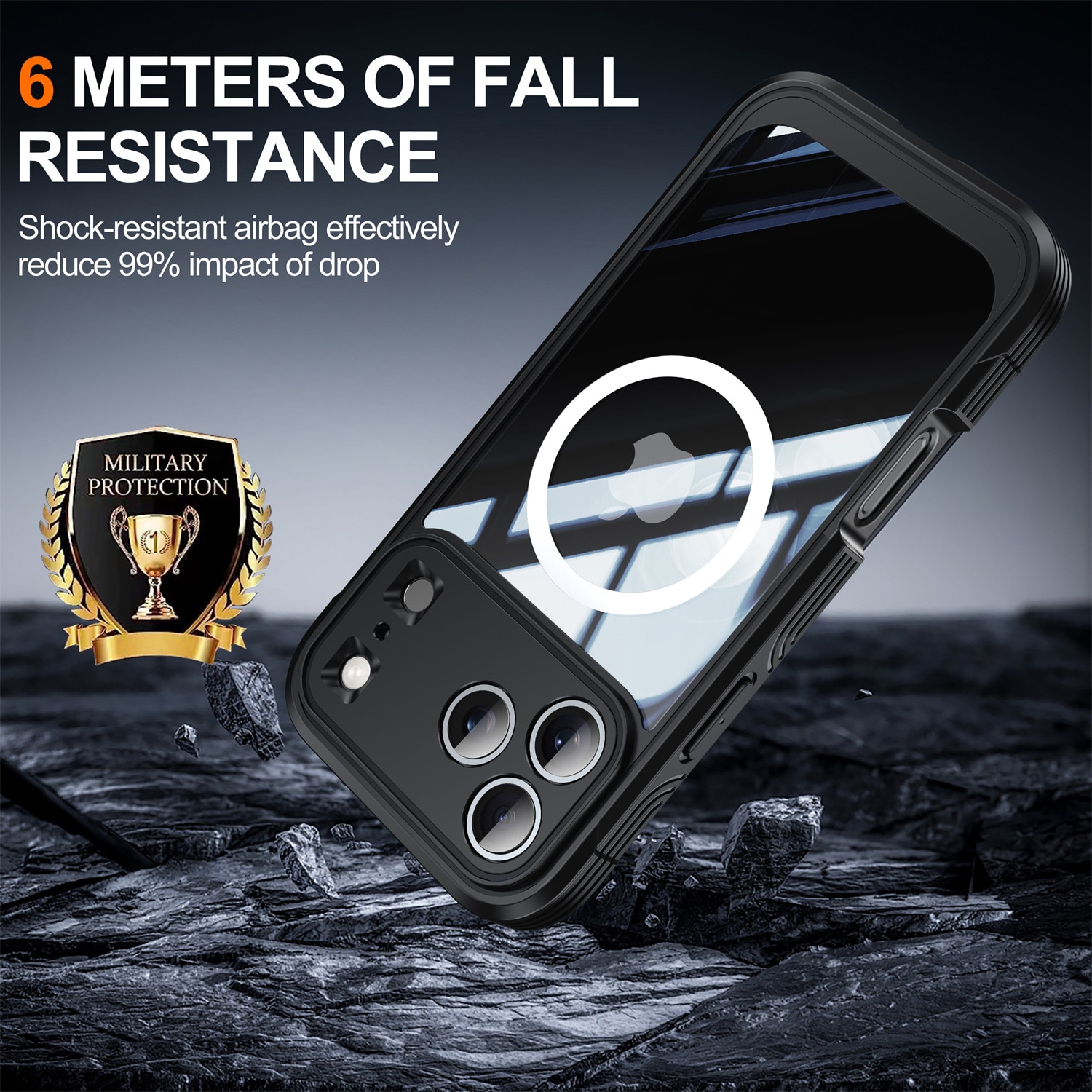 iPhone 17 Pro Premium Full Protection Case Black