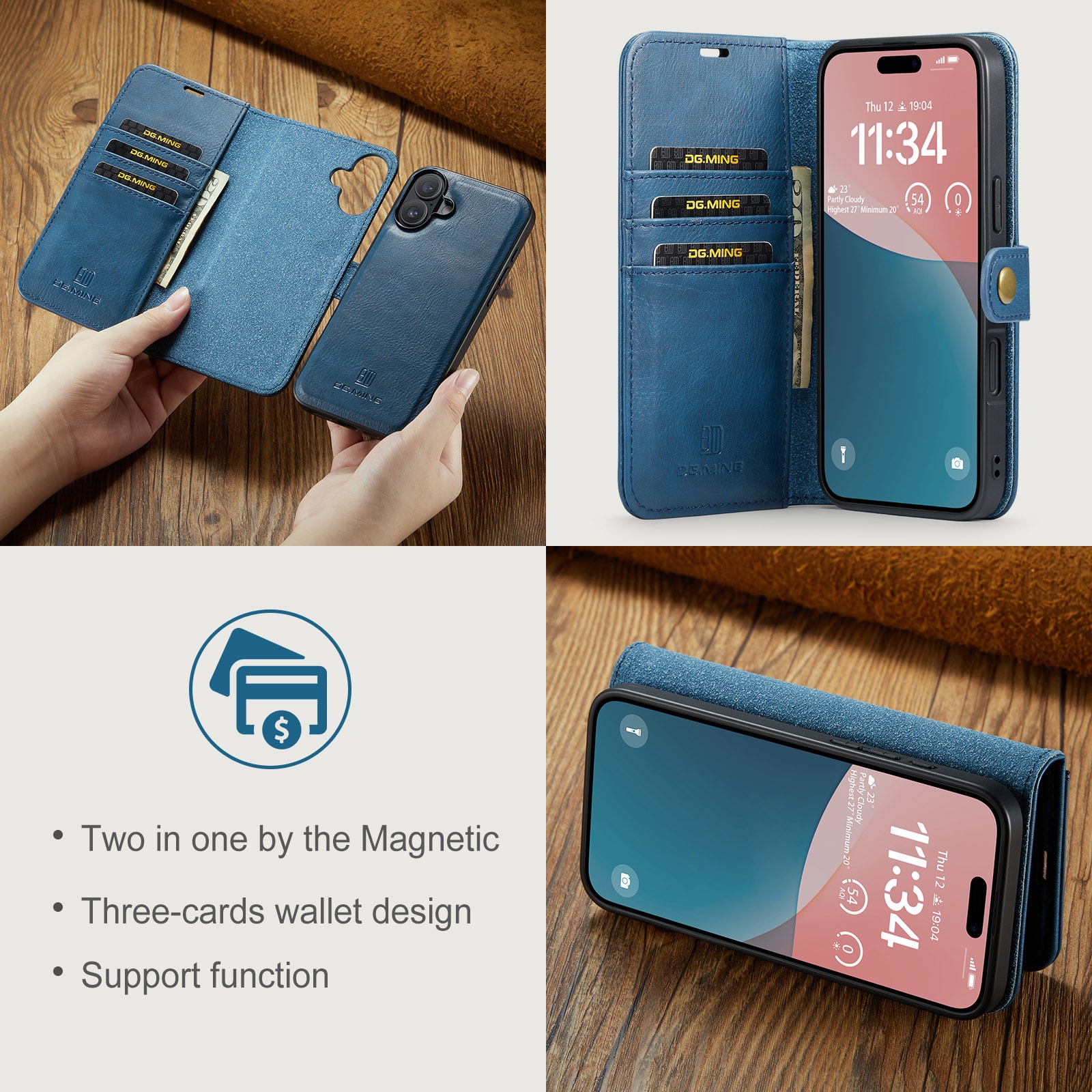 Handytasche Magnetische iPhone 17 Blue