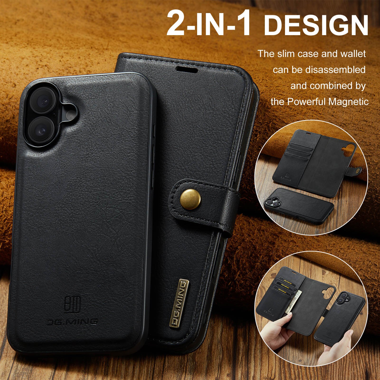 Handytasche Magnetische iPhone 17 Black