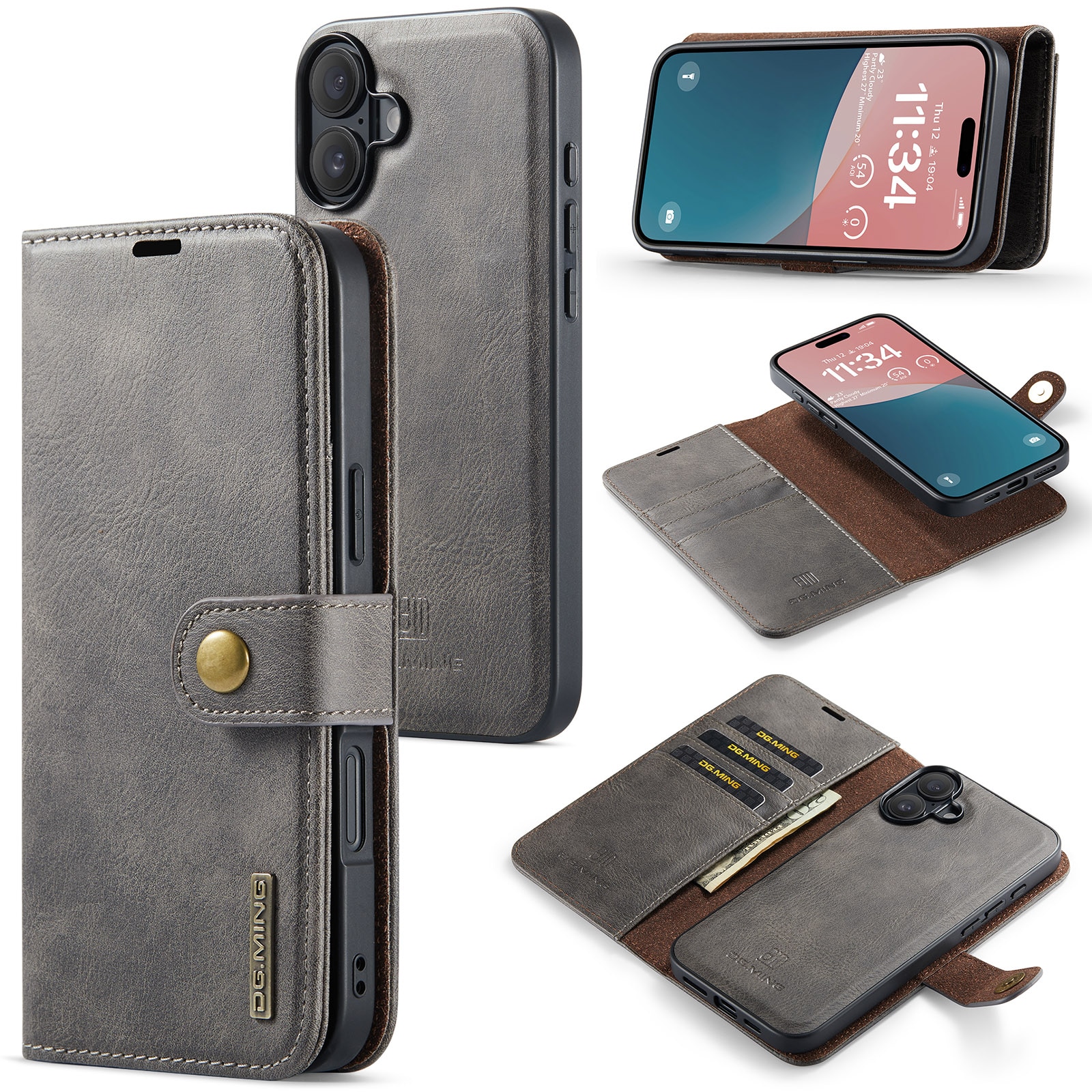 Handytasche Magnetische iPhone 17 Brown