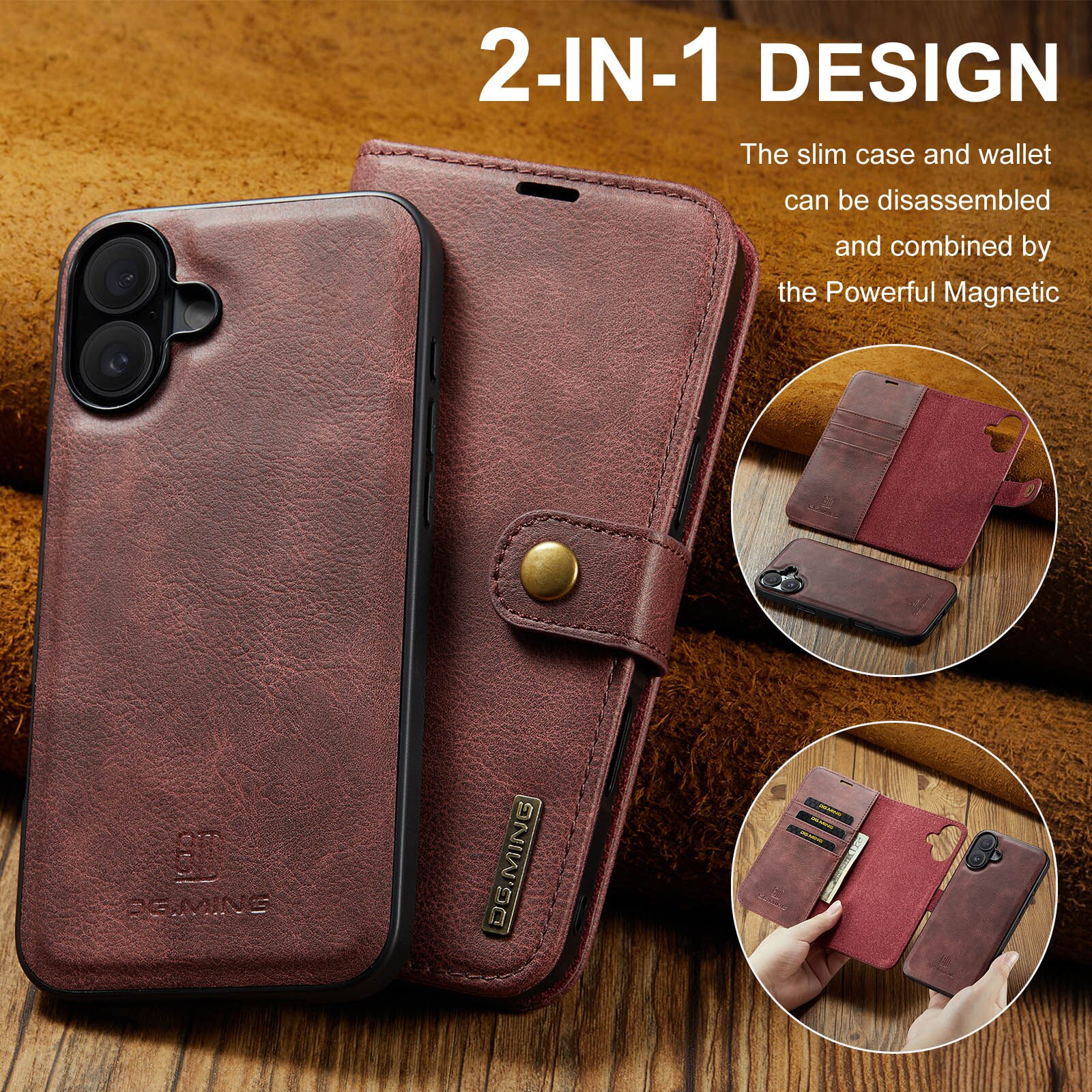 Handytasche Magnetische iPhone 17 Red