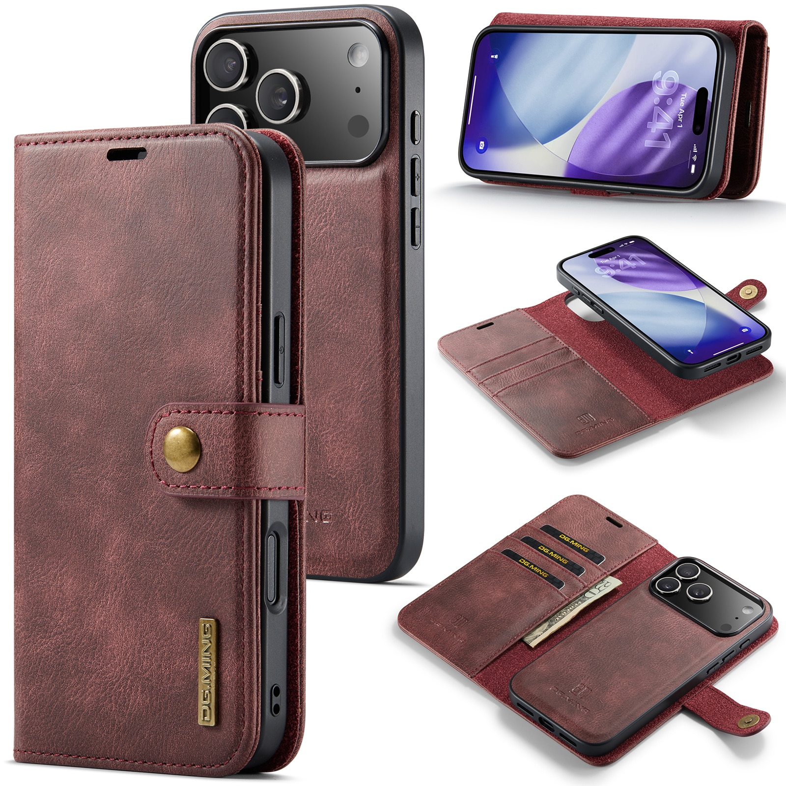 Handytasche Magnetische iPhone 17 Pro Red