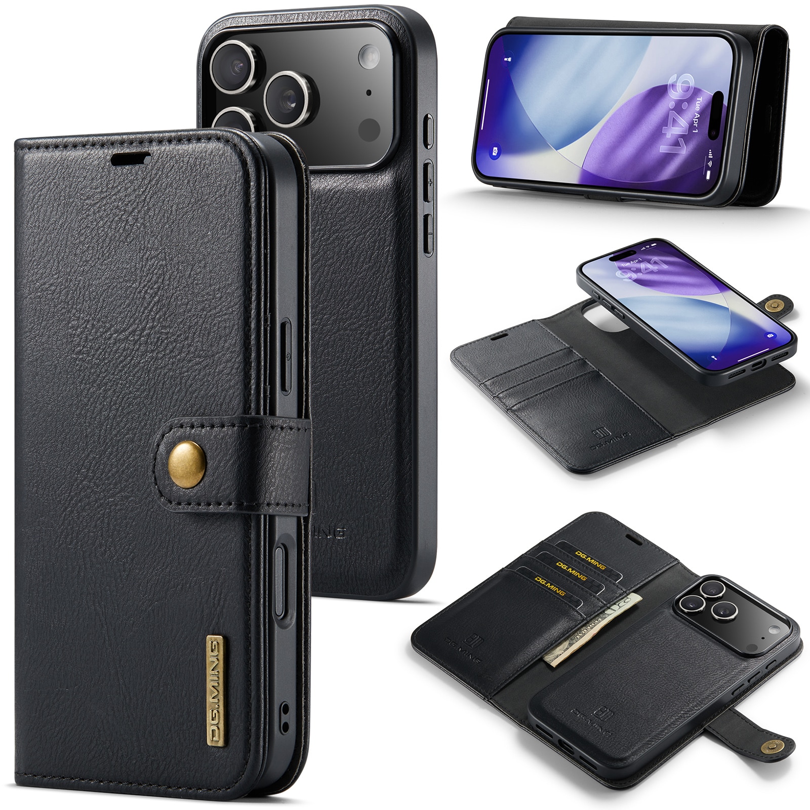 Handytasche Magnetische iPhone 17 Pro Max Black
