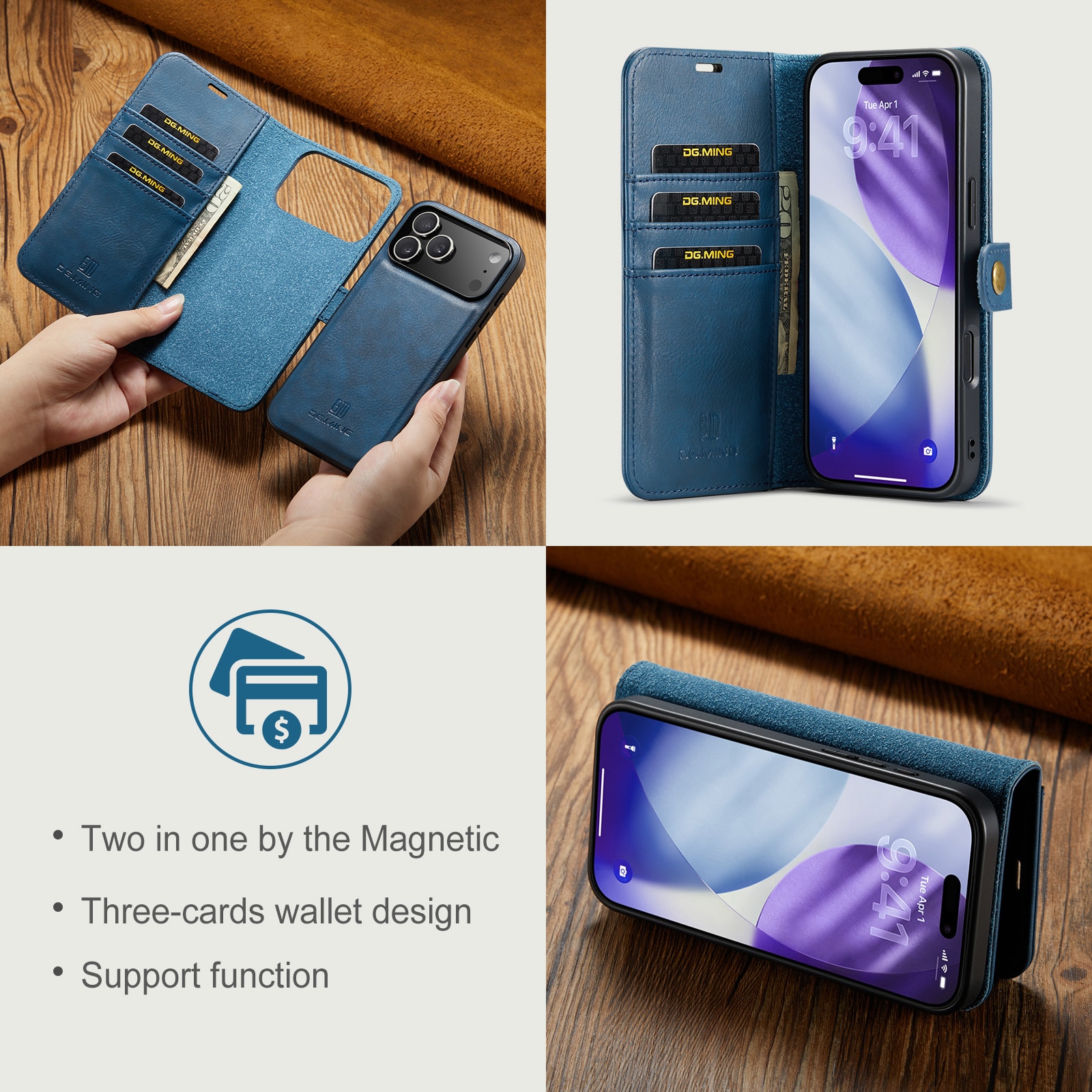 Handytasche Magnetische iPhone 17 Pro Max Blue