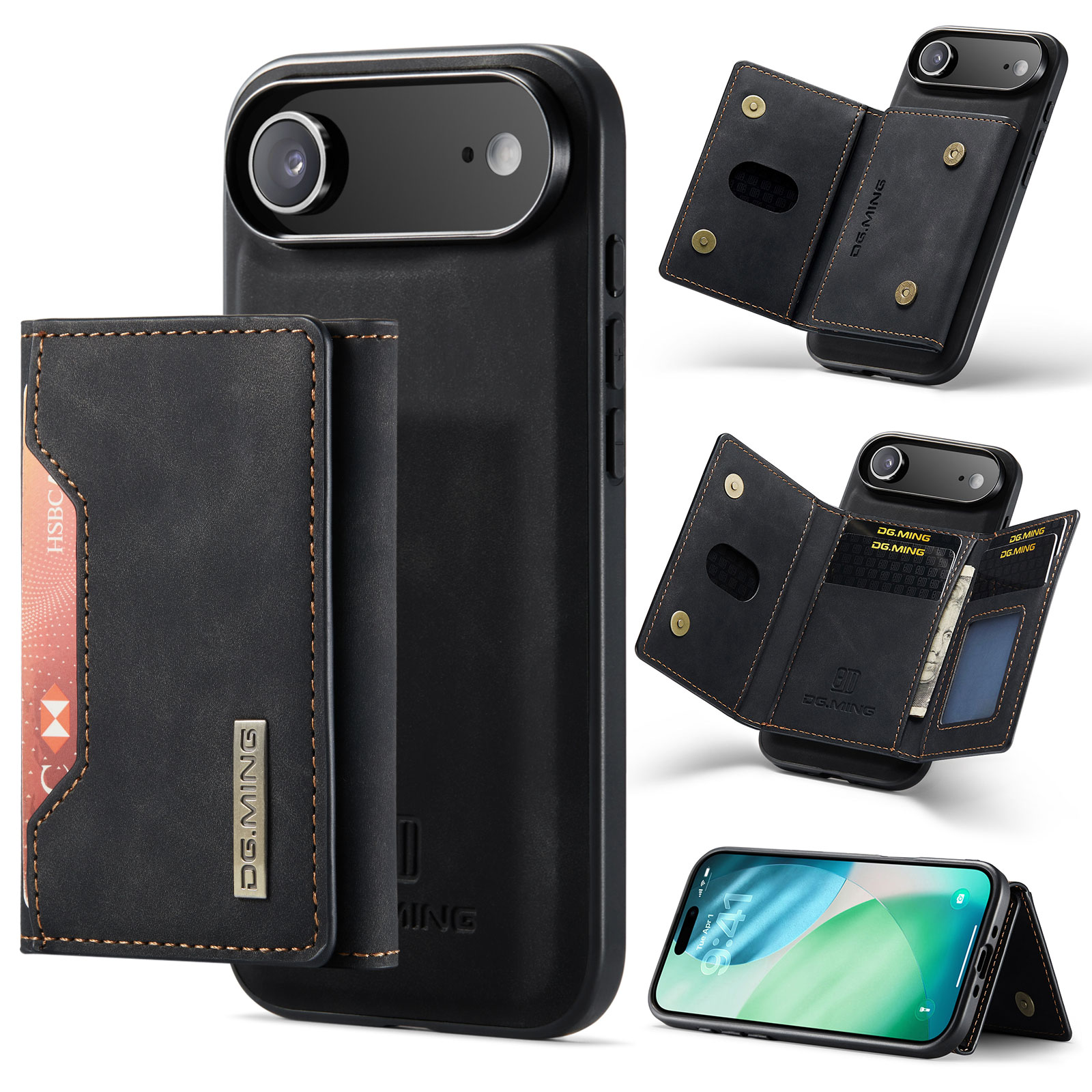 Magnetic Card Slot Case iPhone 17 Air Schwarz