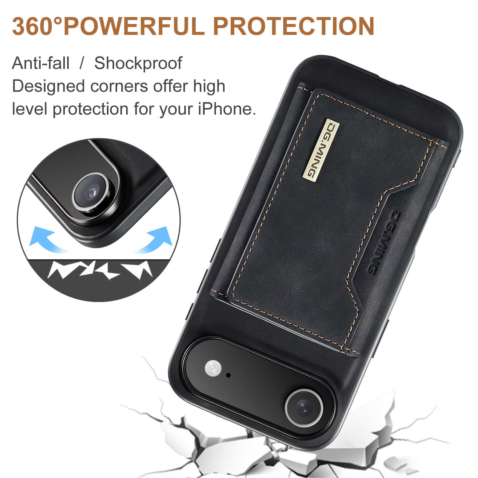 Magnetic Card Slot Case iPhone 17 Air Schwarz