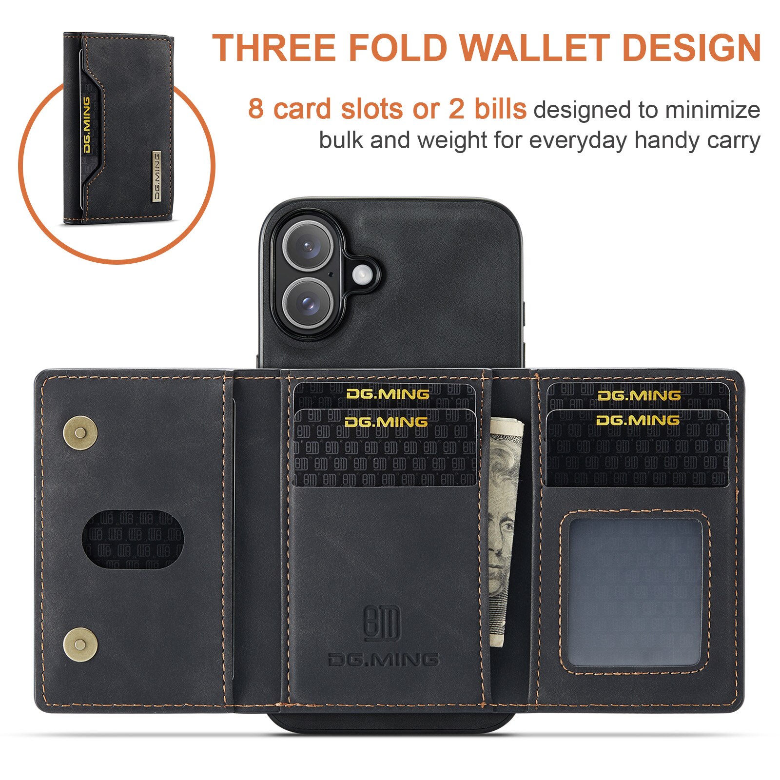 Magnetic Card Slot Case iPhone 17 Schwarz