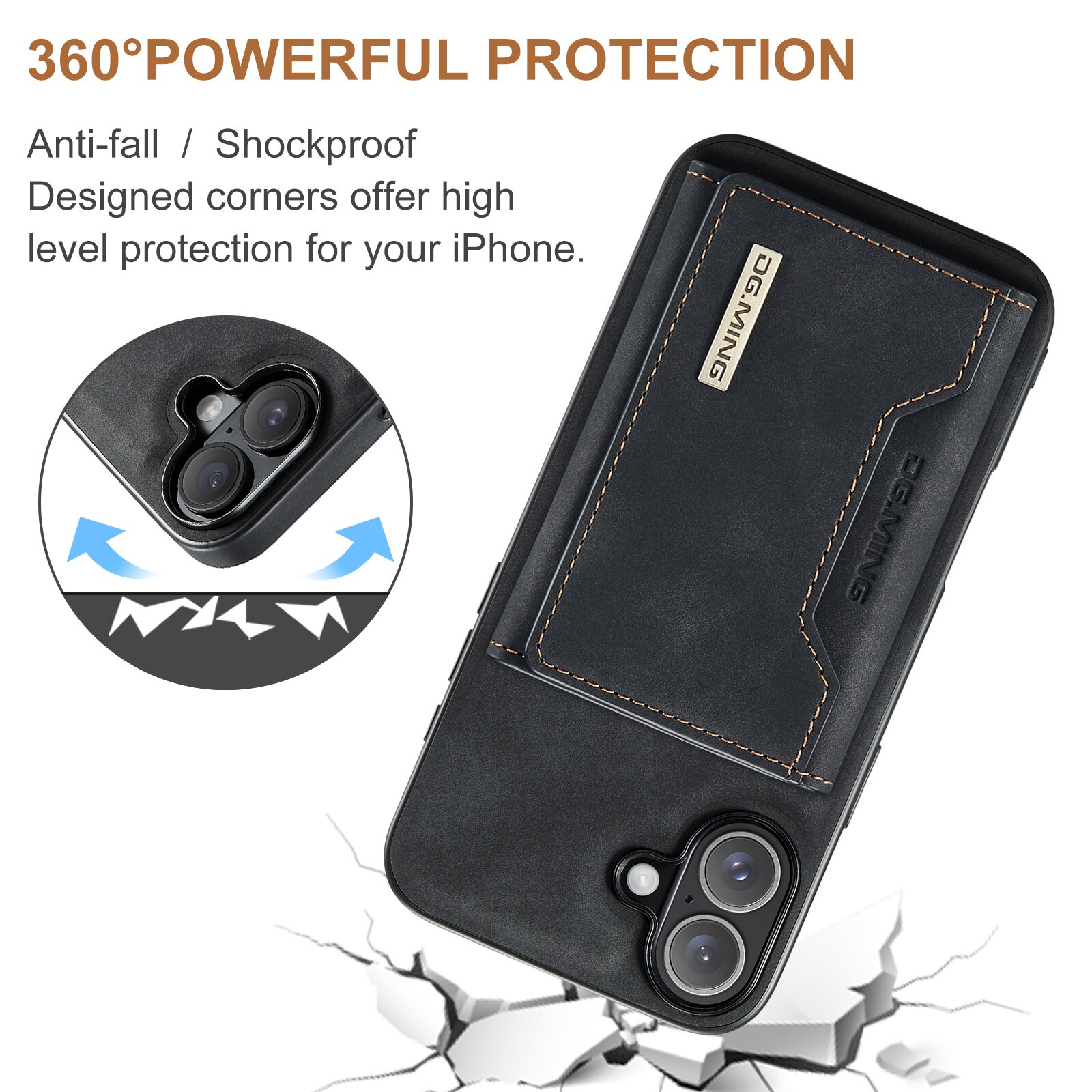 Magnetic Card Slot Case iPhone 17 Schwarz
