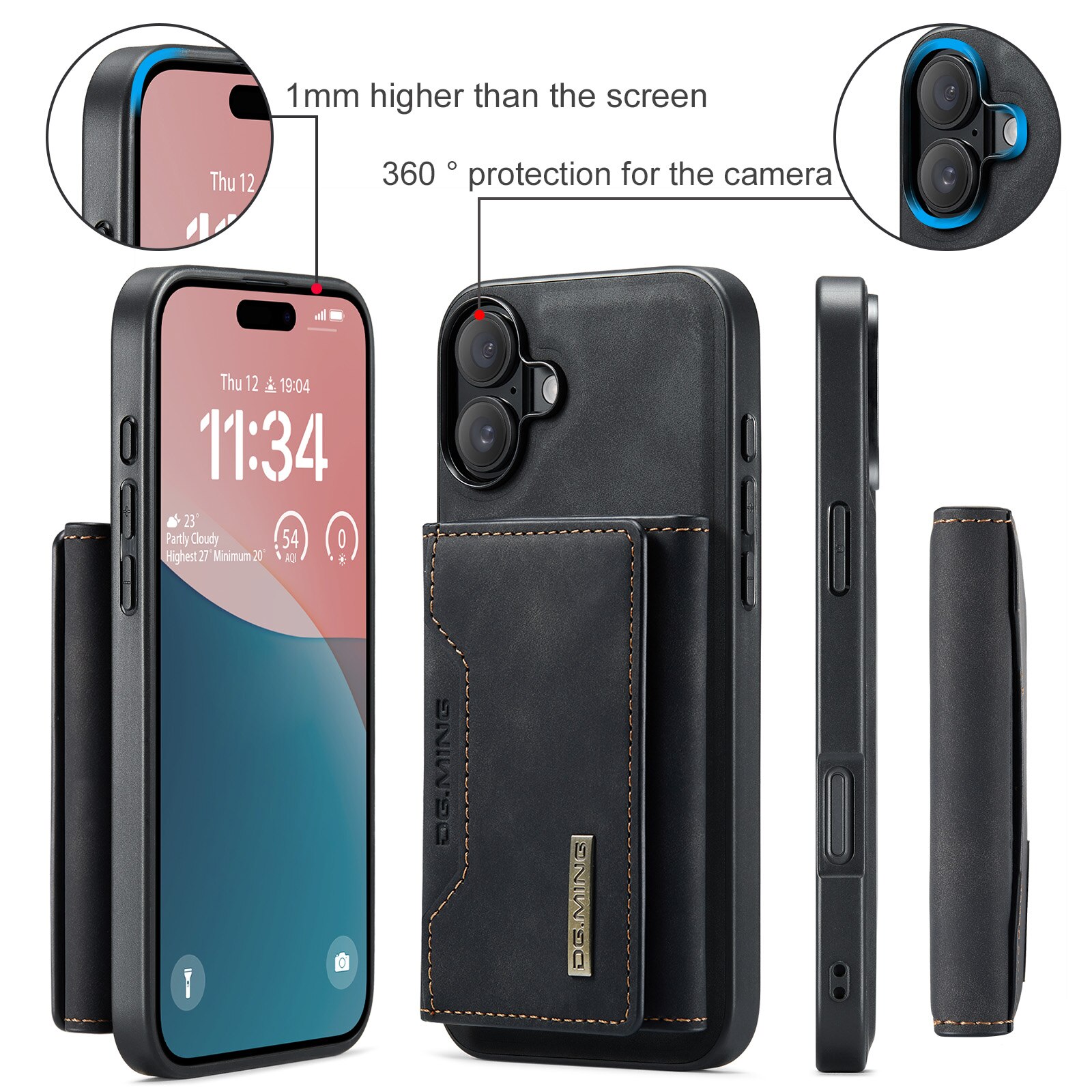 Magnetic Card Slot Case iPhone 17 Schwarz