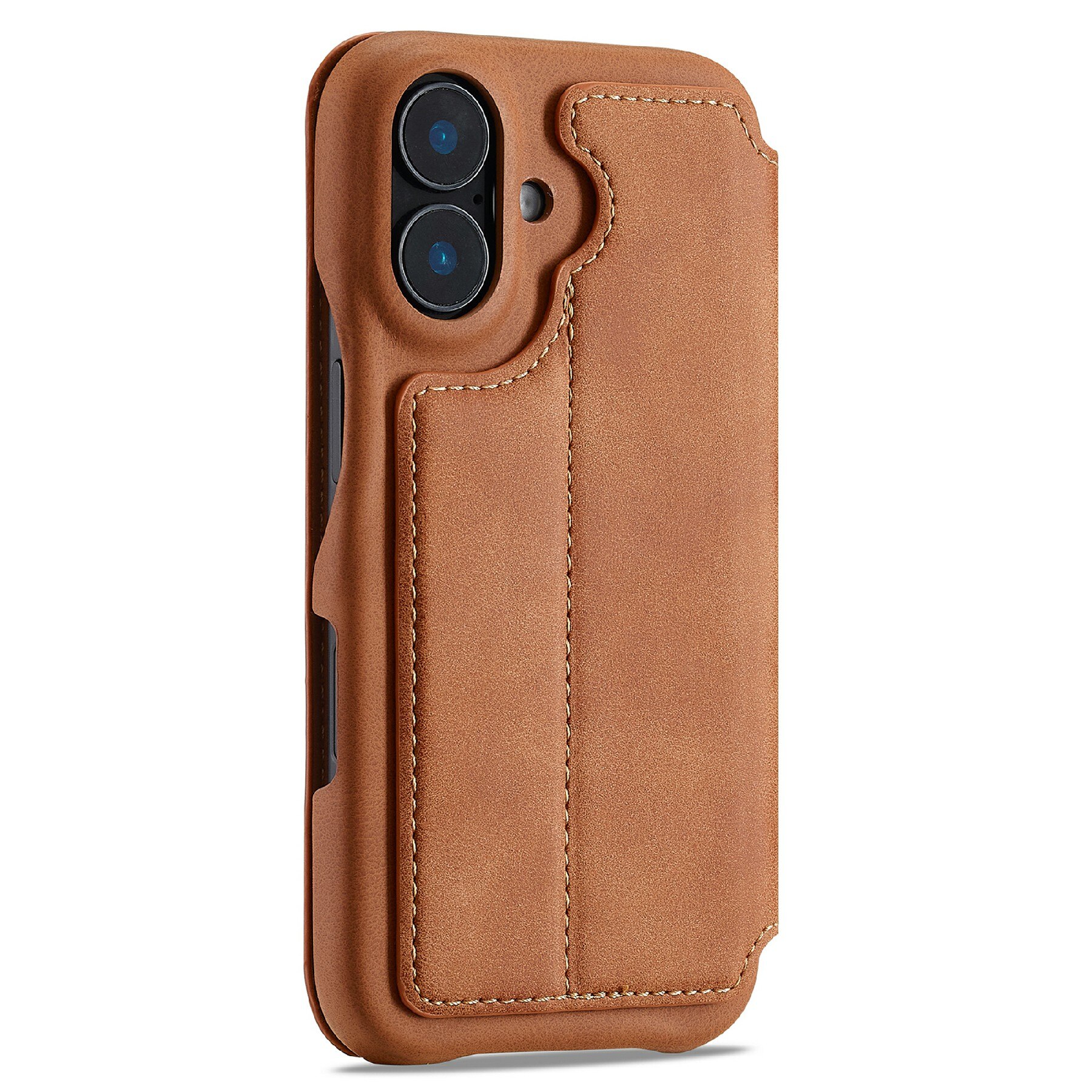 Slim Portemonnaie-Hülle iPhone 17 Cognac