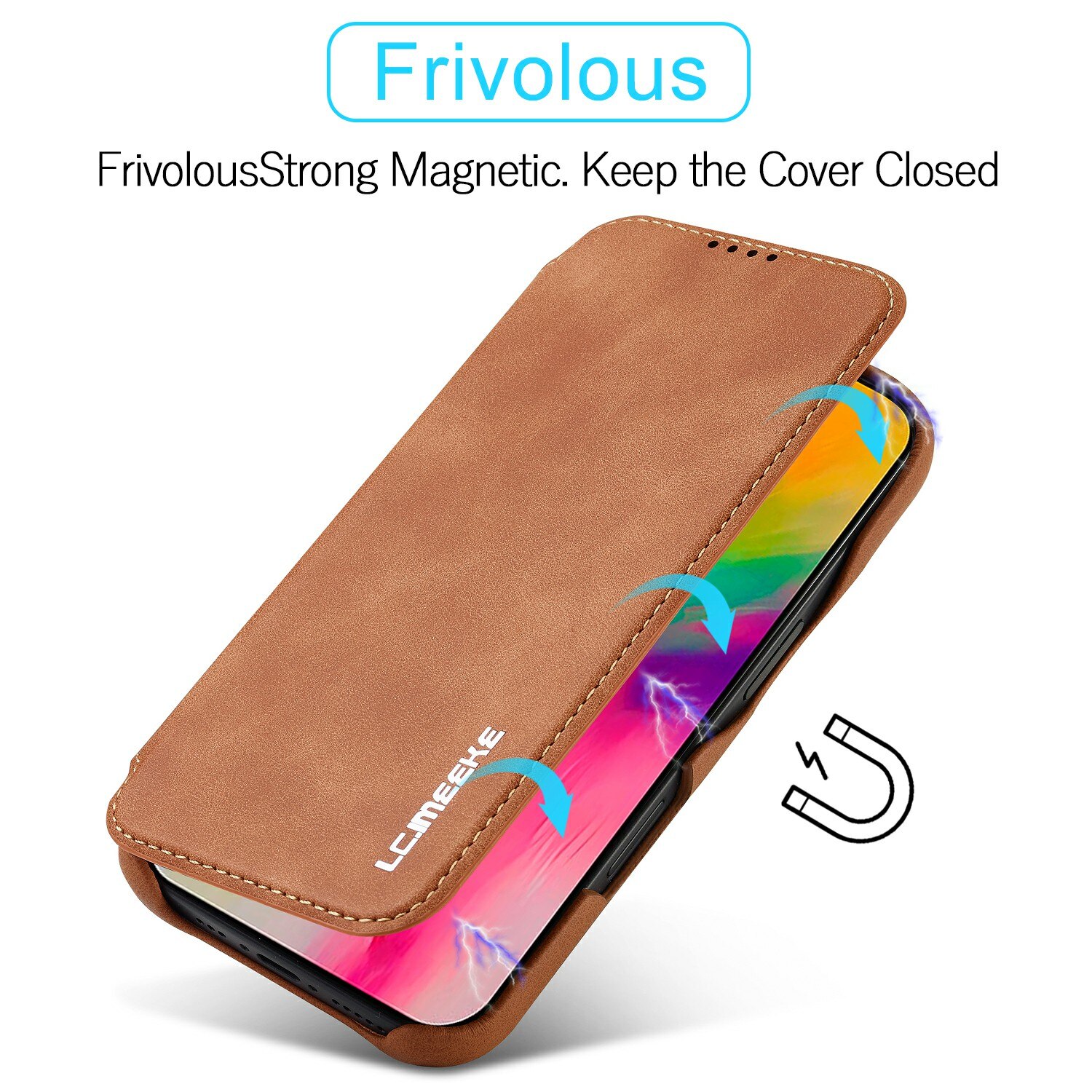 Slim Portemonnaie-Hülle iPhone 17 Cognac