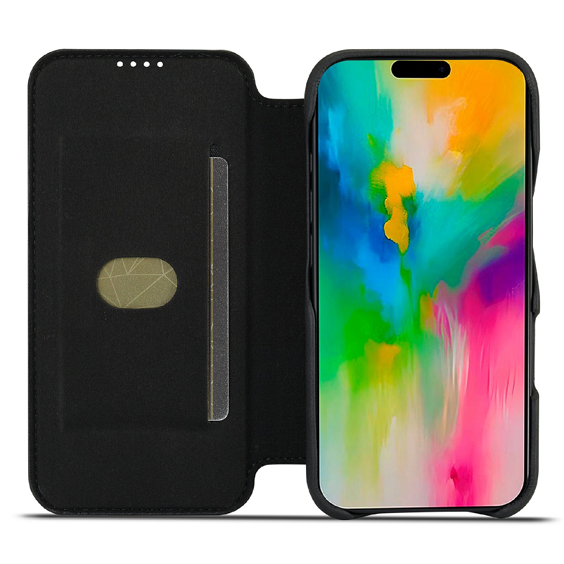 Slim Portemonnaie-Hülle iPhone 17 schwarz