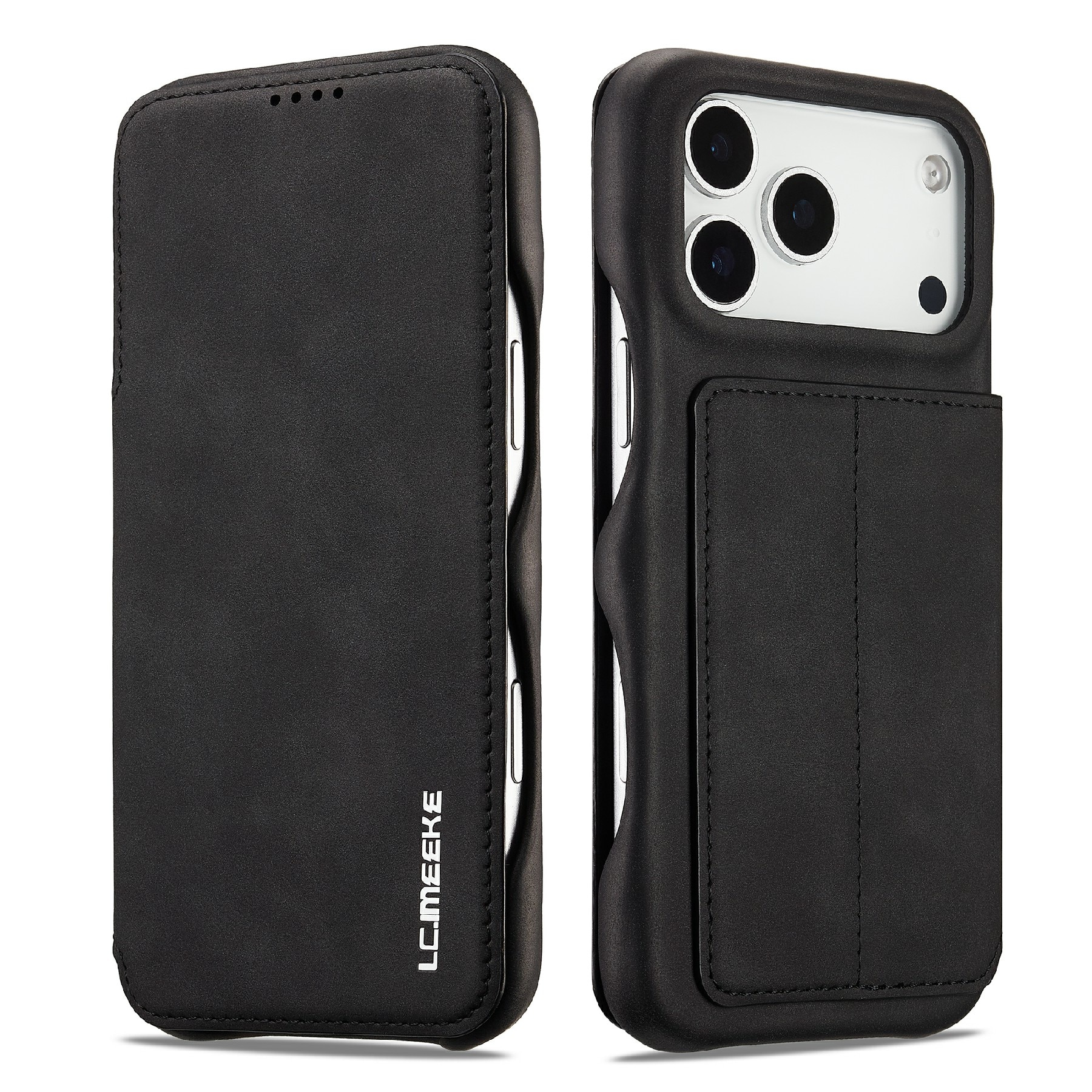 Slim Portemonnaie-Hülle iPhone 17 Pro Schwarz