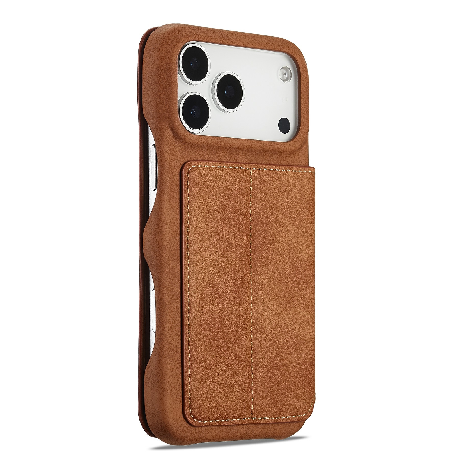 Slim Portemonnaie-Hülle iPhone 17 Pro Cognac
