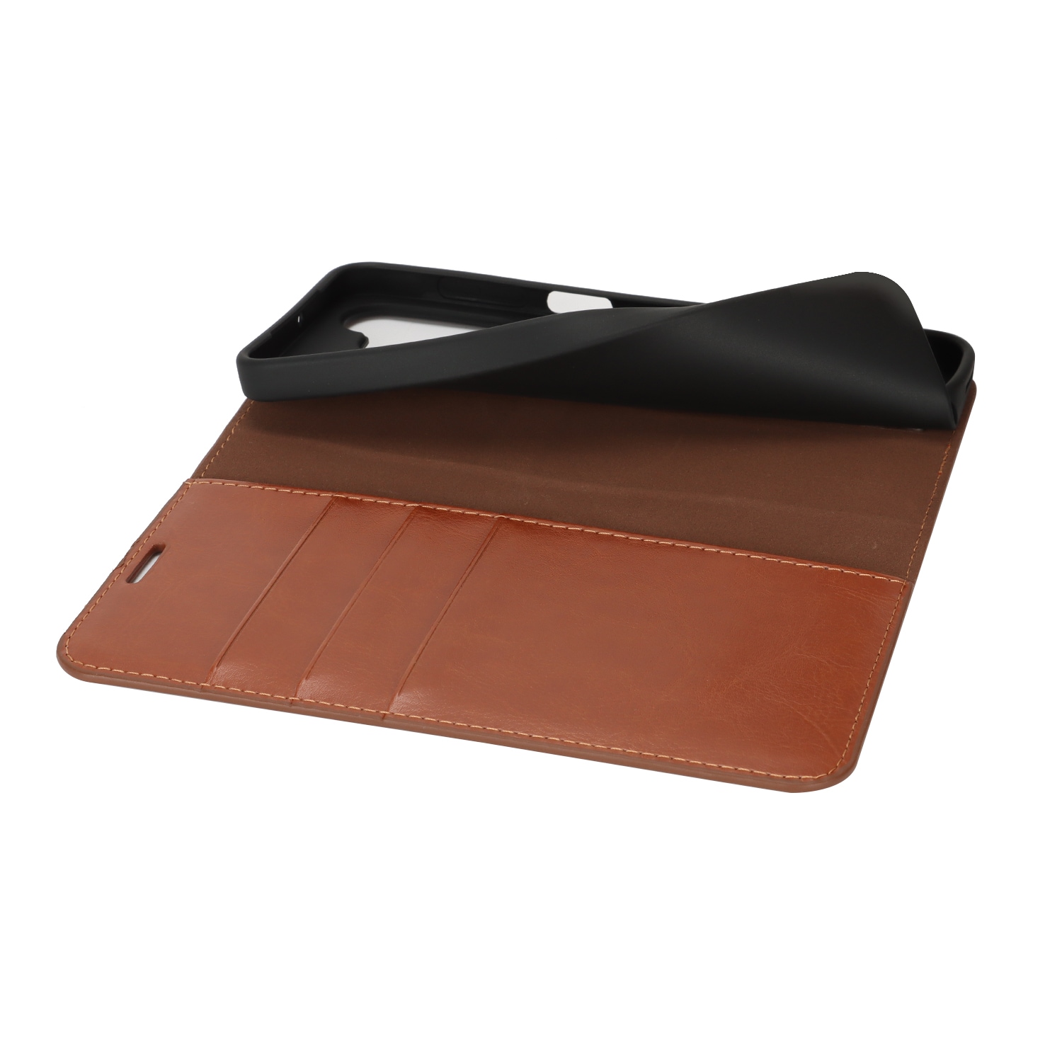 Samsung Galaxy A17 Handytasche aus Echtem Leder Braun