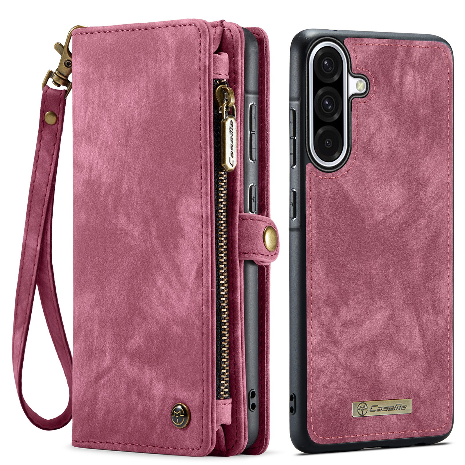 Multi-slot Portemonnaie-Hülle Samsung Galaxy A17 Rot