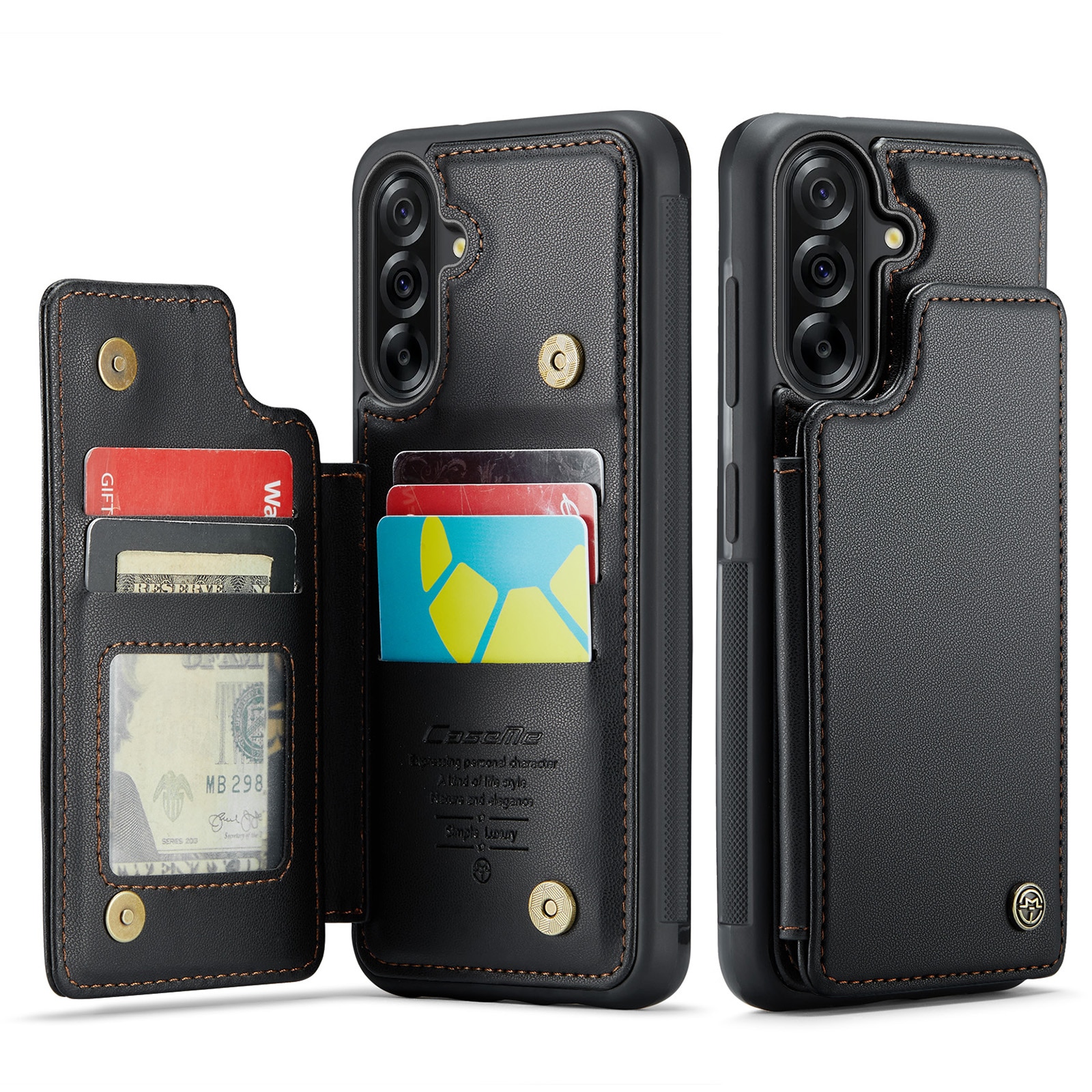 RFID-geschützte Portemonnaie-Hülle Samsung Galaxy A17 schwarz