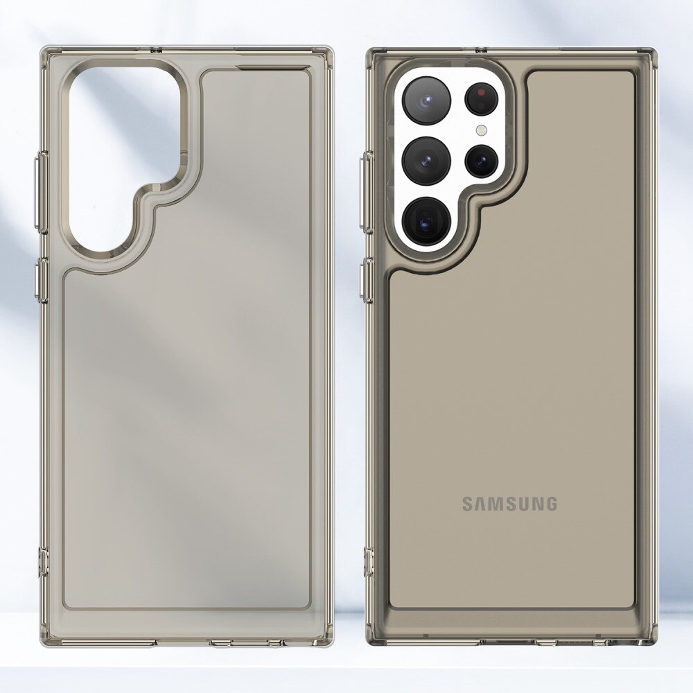 Samsung Galaxy S23 Ultra Hybride Handyhülle Crystal Hybrid grau