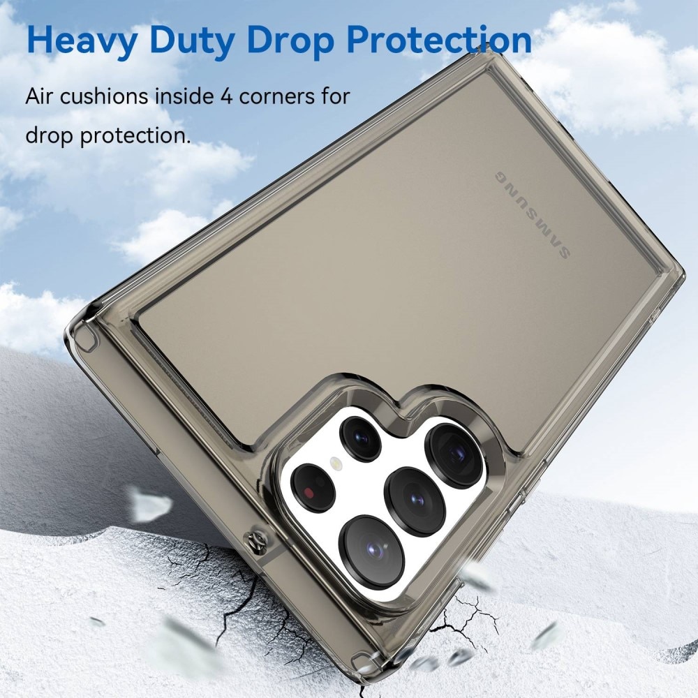 Samsung Galaxy S23 Ultra Hybride Handyhülle Crystal Hybrid grau