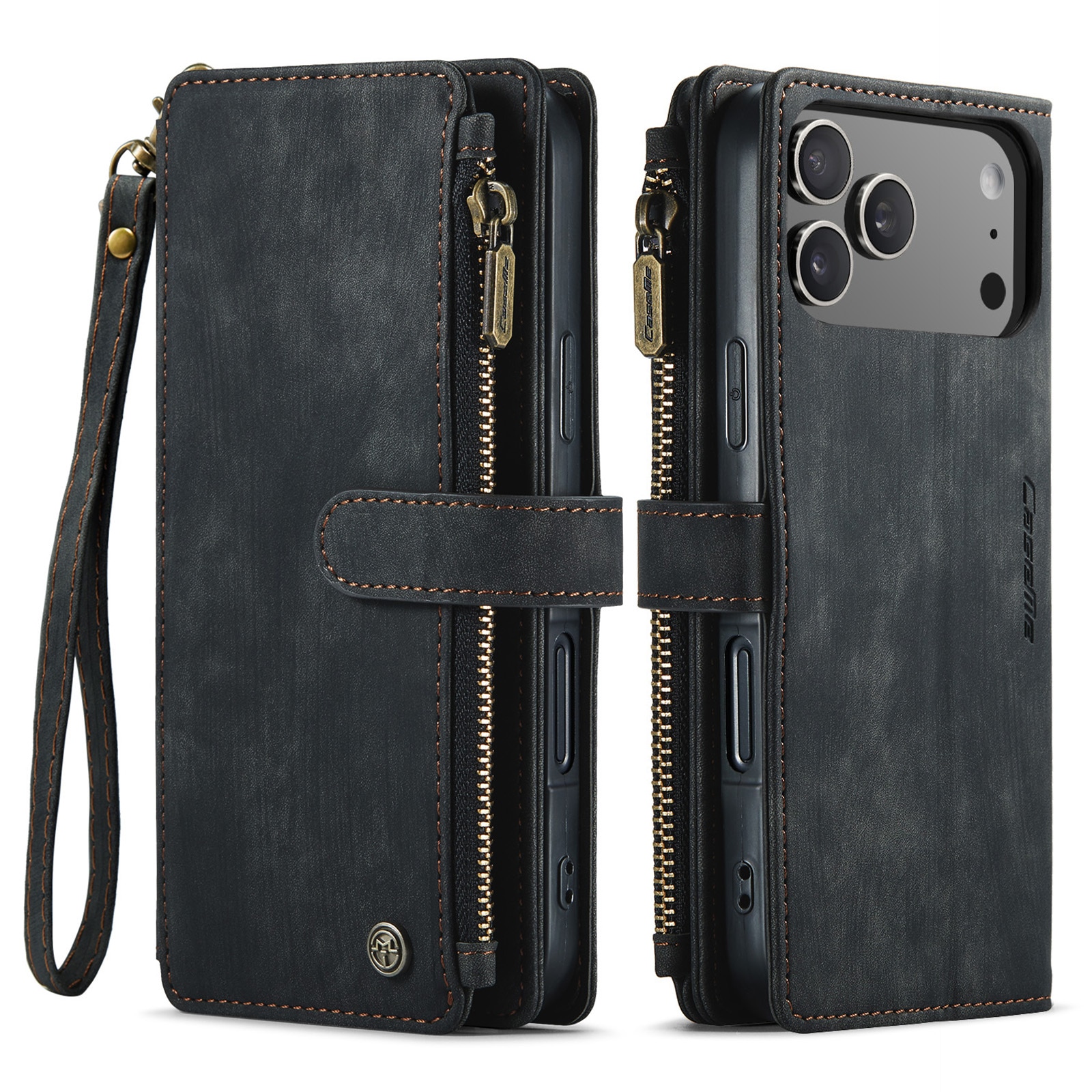 Multi-slot Portemonnaie-Hülle iPhone 17 Pro Grau