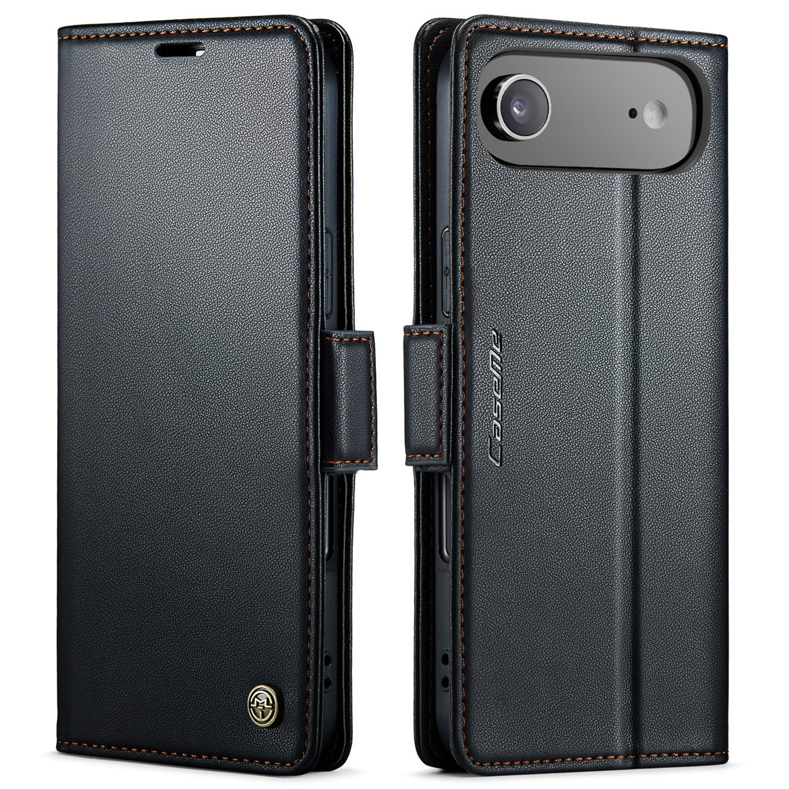 RFID-geschützte Slim Portemonnaie-Hülle iPhone 17 Air Schwarz