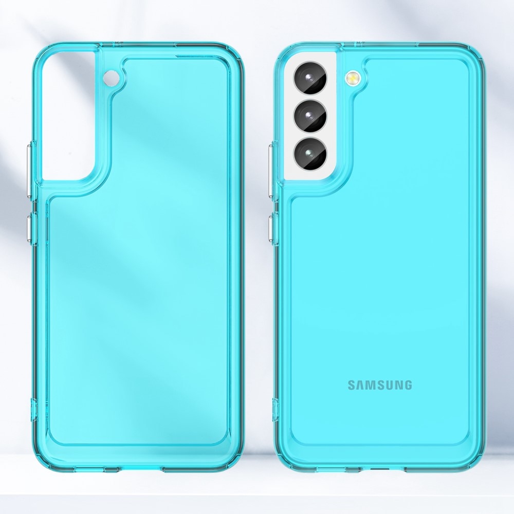Samsung Galaxy S23  Hybride Handyhülle Crystal Hybrid blau