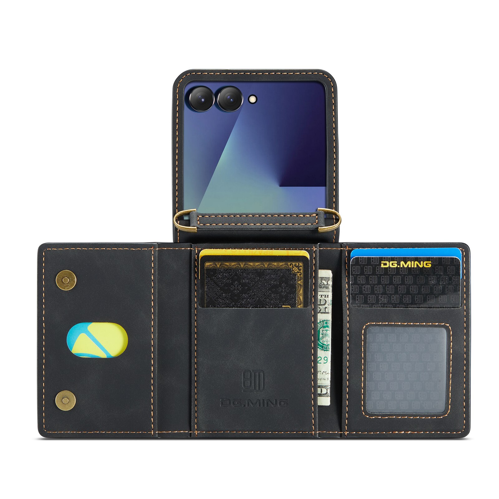 Card Slot Case Samsung Galaxy Z Flip 7 Schwarz