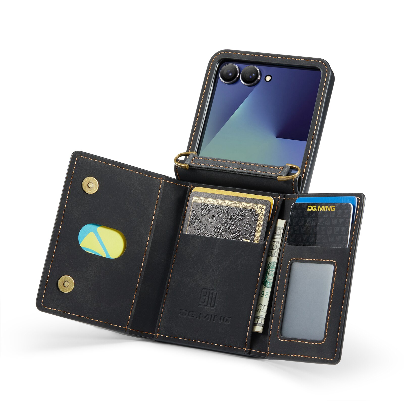 Card Slot Case Samsung Galaxy Z Flip 7 Schwarz