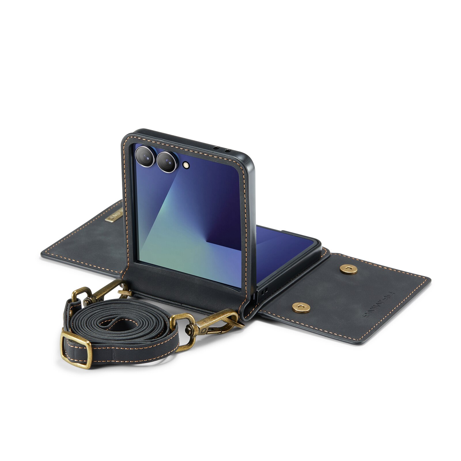 Card Slot Case Samsung Galaxy Z Flip 7 Schwarz