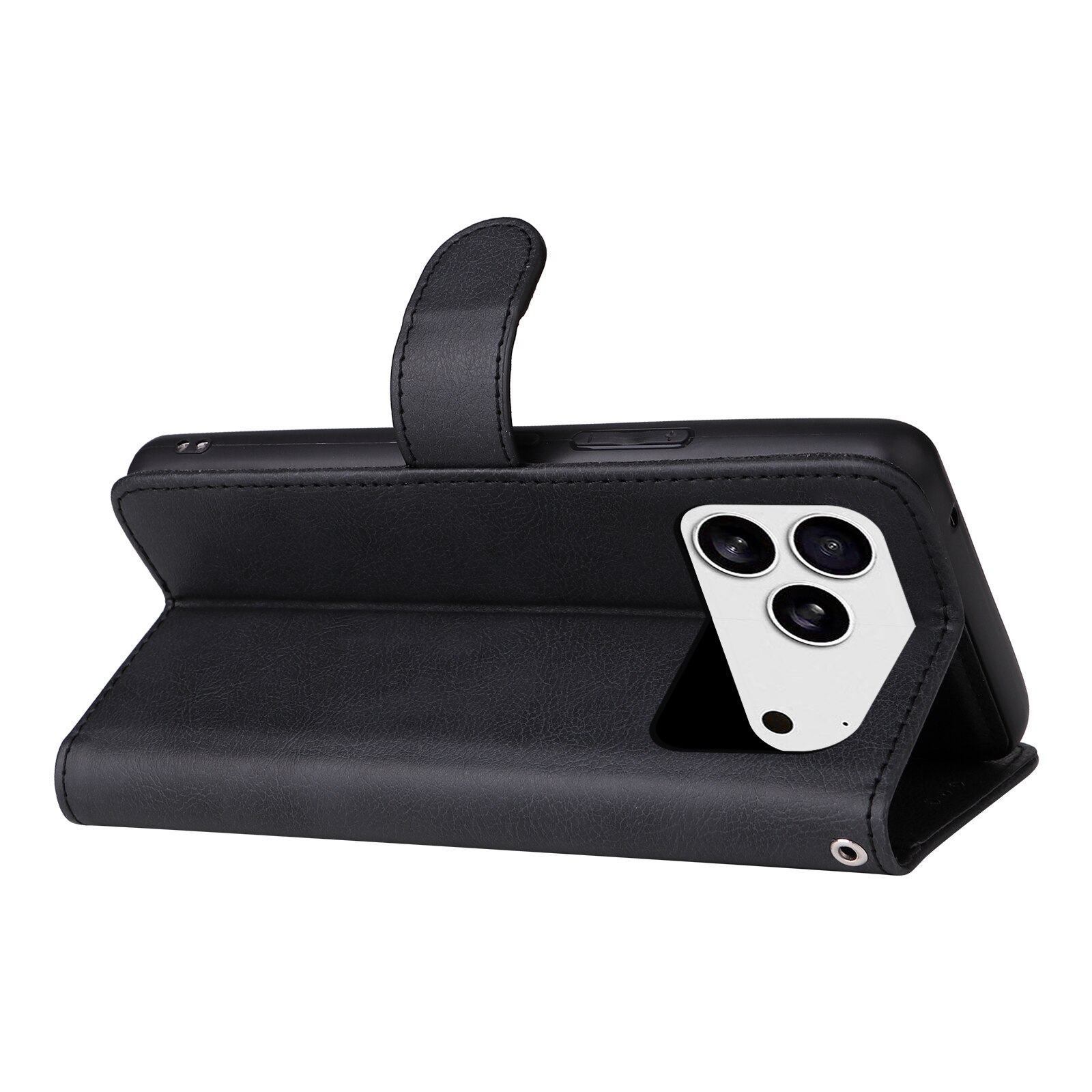 iPhone 17 Pro Magnetische Handytasche Schwarz
