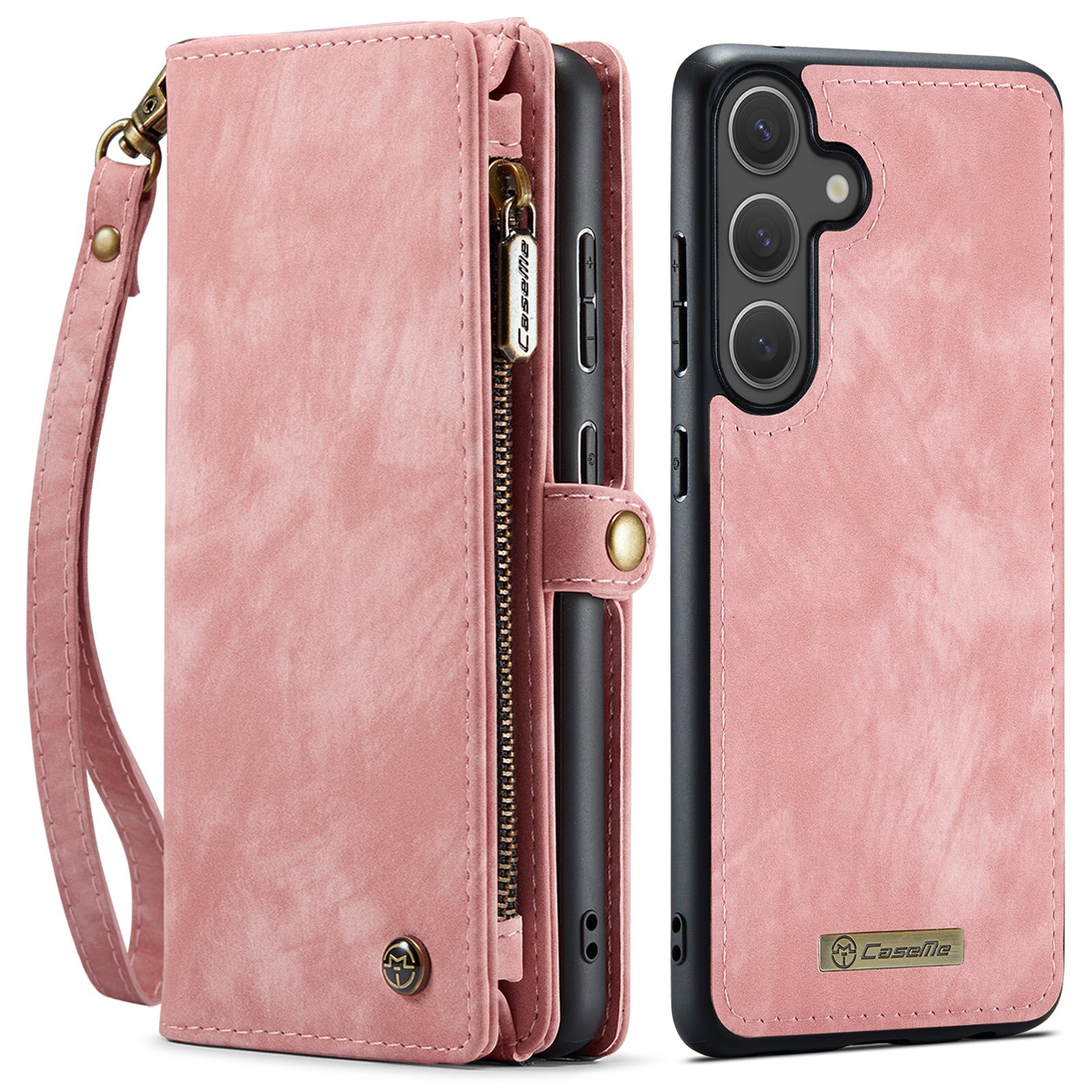 Multi-slot Portemonnaie-Hülle Samsung Galaxy S25 FE Rosa