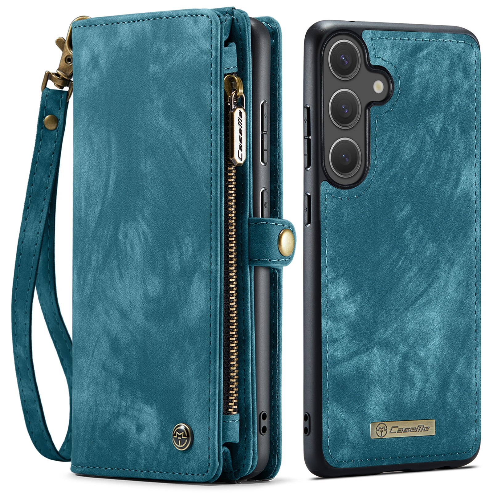 Multi-slot Portemonnaie-Hülle Samsung Galaxy S25 FE Blau