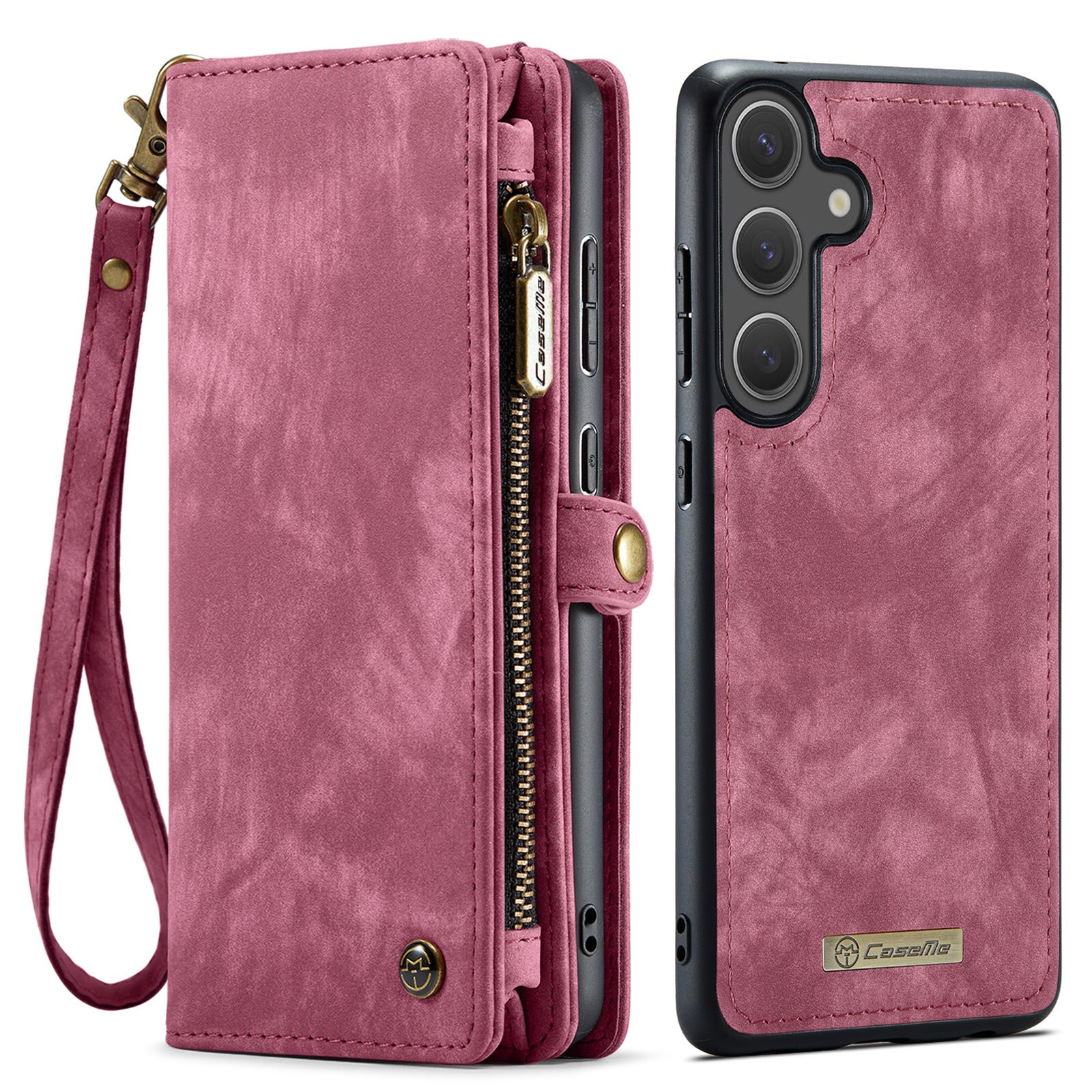 Multi-slot Portemonnaie-Hülle Samsung Galaxy S25 FE Rot
