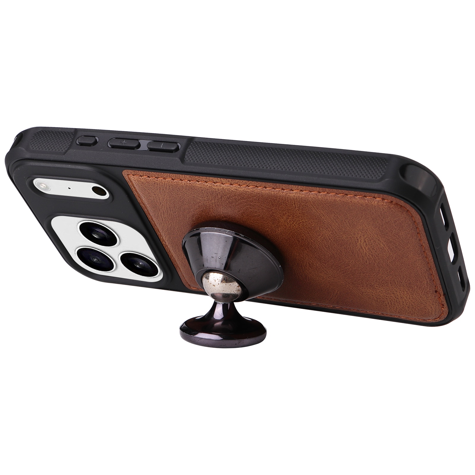 iPhone 17 Pro Max Magnet Leather Multi-Wallet Braun