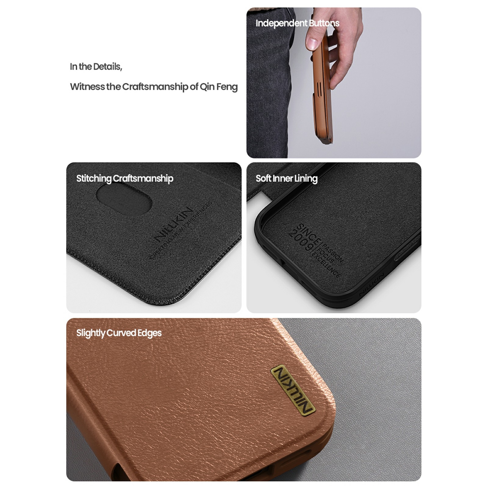 Qin Pro CamShield iPhone 17 Pro Max Braun