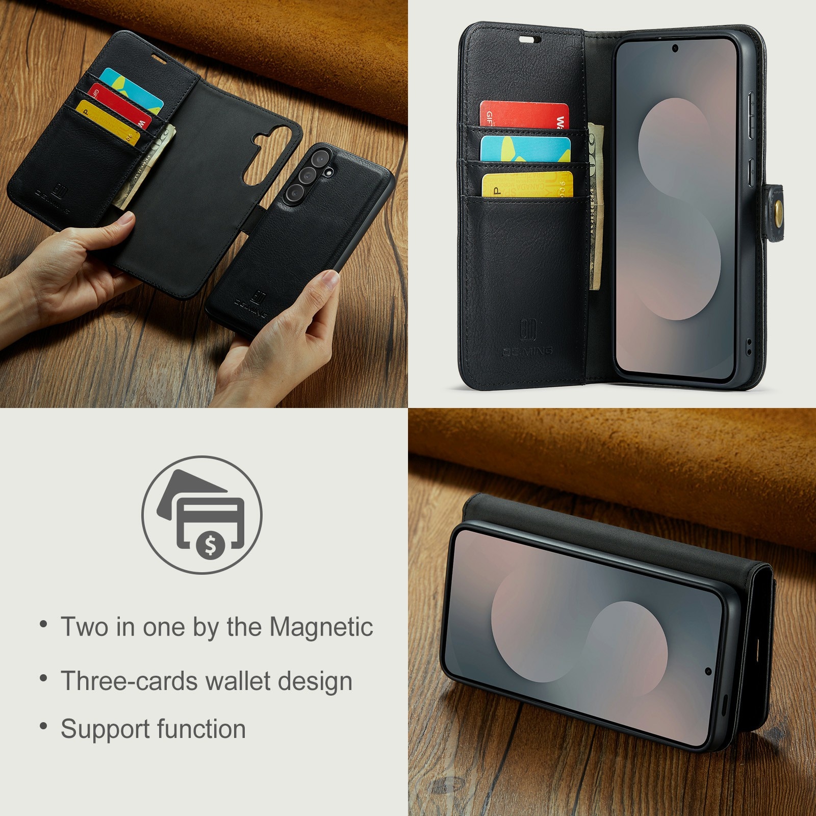 Handytasche Magnetische Samsung Galaxy S25 FE Black