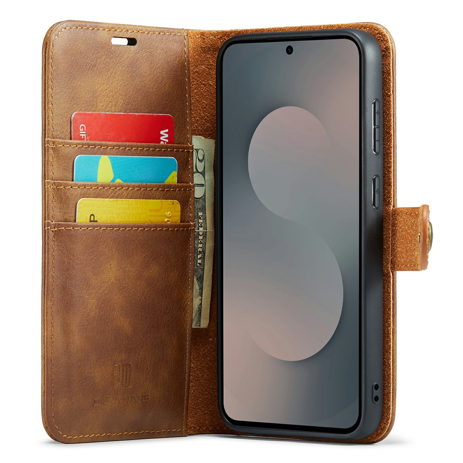 Handytasche Magnetische Samsung Galaxy S25 FE Cognac