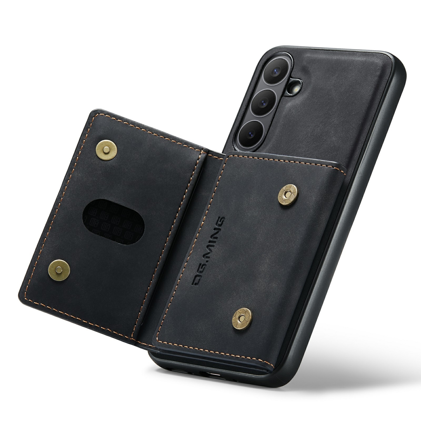 Magnetic Card Slot Case Samsung Galaxy S25 FE Schwarz