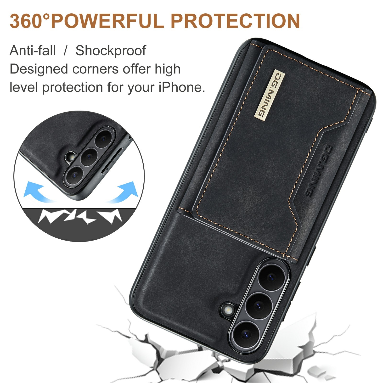 Magnetic Card Slot Case Samsung Galaxy S25 FE Schwarz